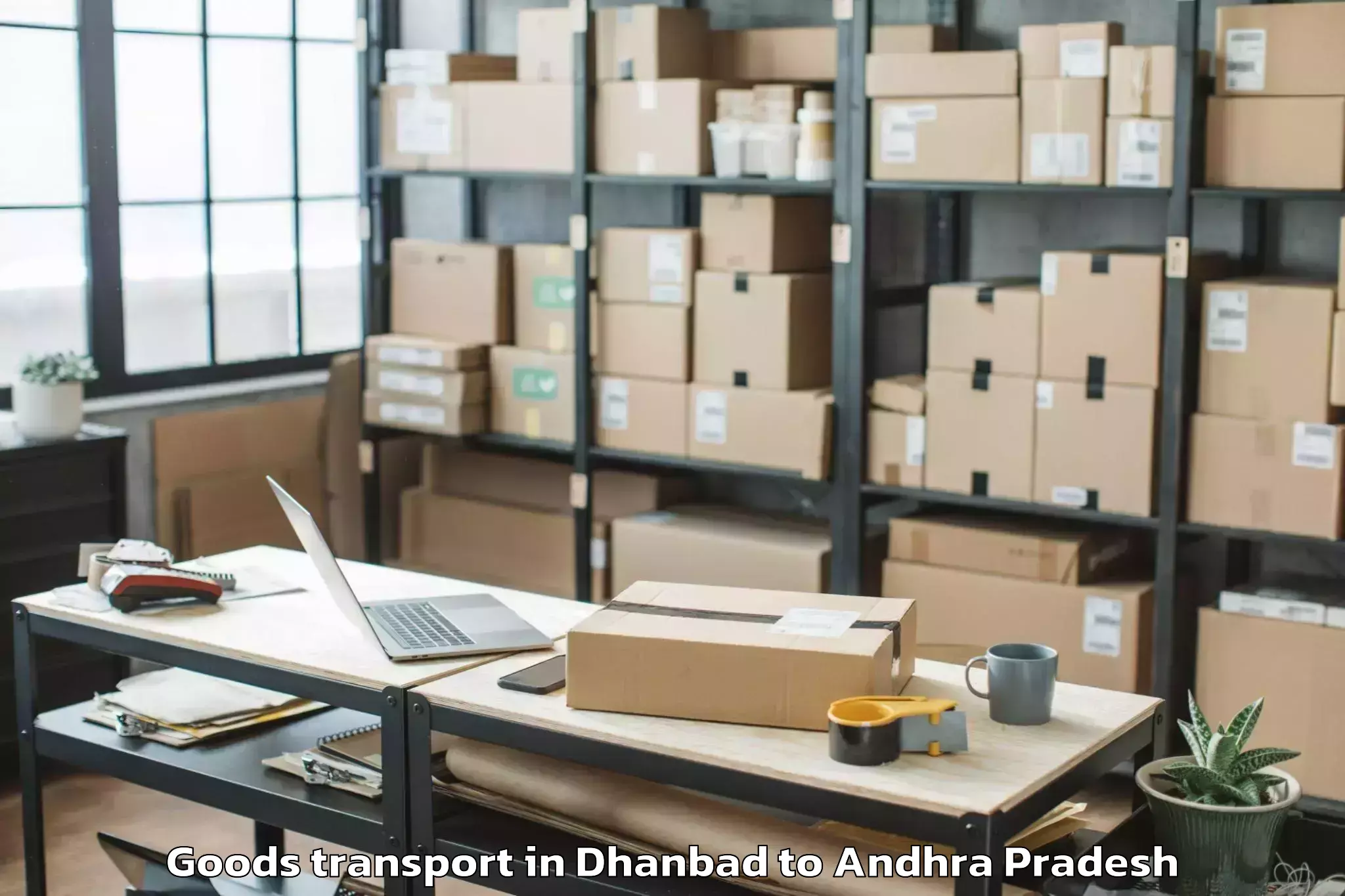 Discover Dhanbad to Hukumpetta Goods Transport